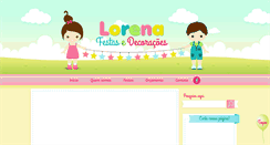 Desktop Screenshot of lorenafestas.com