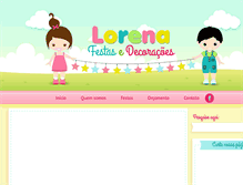 Tablet Screenshot of lorenafestas.com